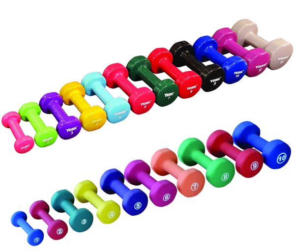 vinyl fitbell multi color