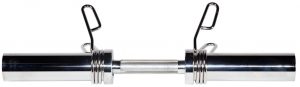 20" Olympic Dumbbell Handle w/ Spring Clip Collars
