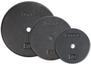 1 Inch Flat Cast Iron Weight Plate - York Barbell