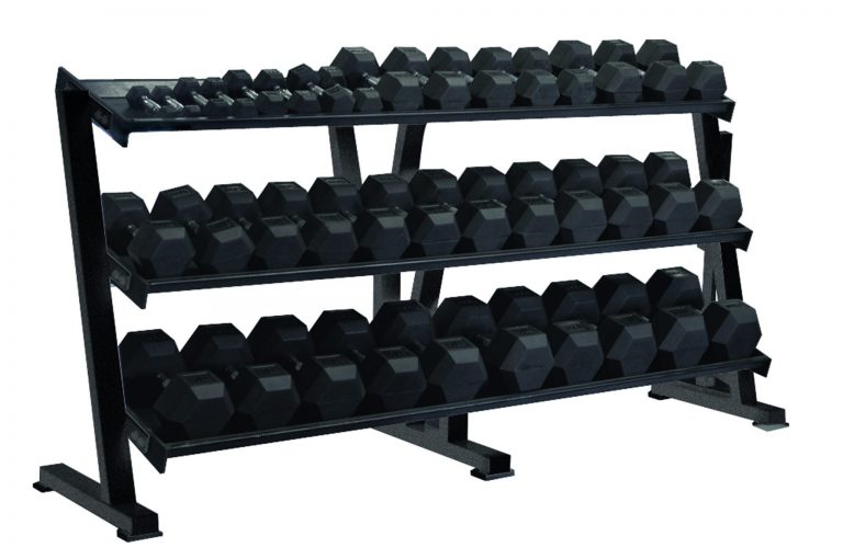 Hex professional tray dumbbell rack gym equipment storage york