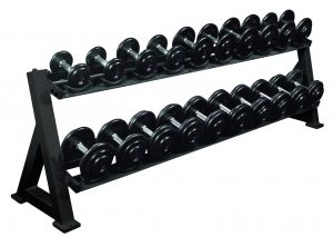 2 - Tier Dumbbell Rack with Saddles