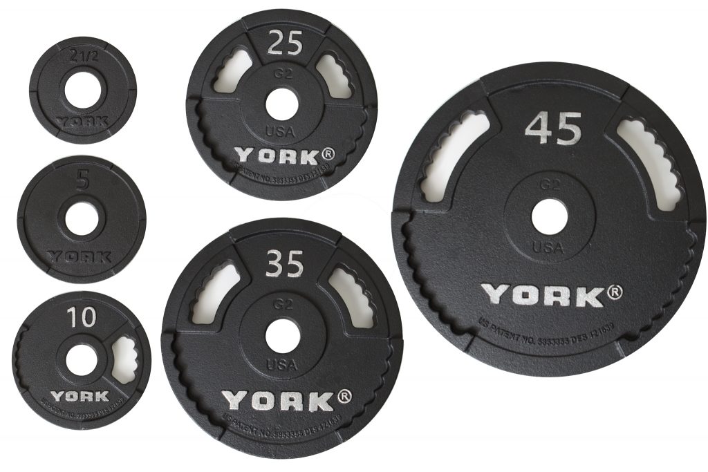 Fitness Gear 2 x 35 lb New Olympic 2” Weight Plates 70 Pounds LBS Total Iron 