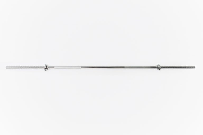 Chrome SpinLock Weight Bar w/ Collars Gym Equipment York Barbell