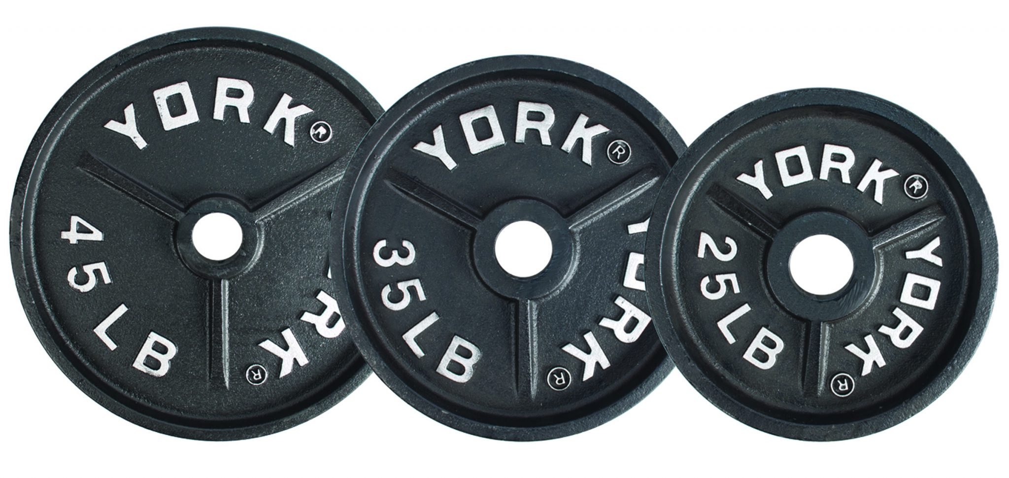 Olympic 45 lb Plates PAIR Brand New 2 inch hole CAST IRON Details about   York Barbell 