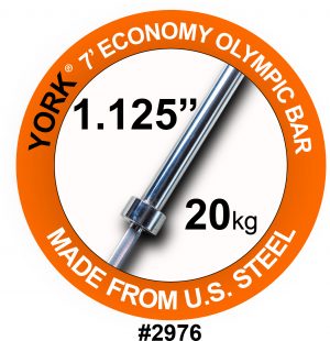 7' Olympic Weight Bar for Olympic Steel Sleeves