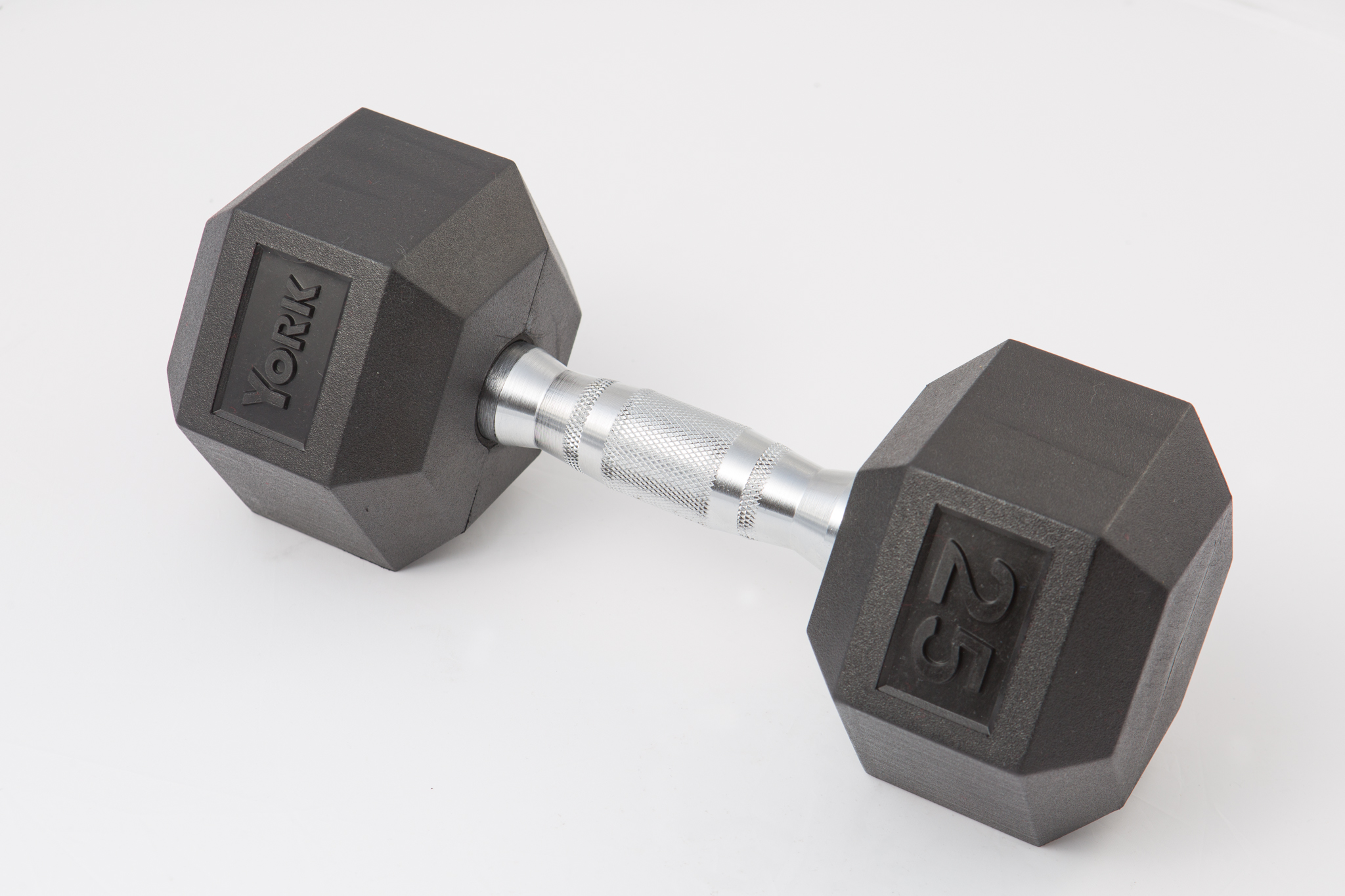 New Dumbbells Hex Rubber Coated 30 lbs Dumbbell