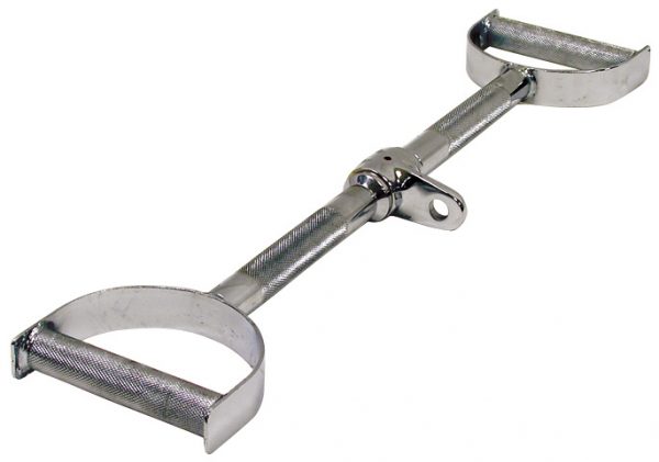24" Double Handle Lat Bar | Cable Machine Attachments