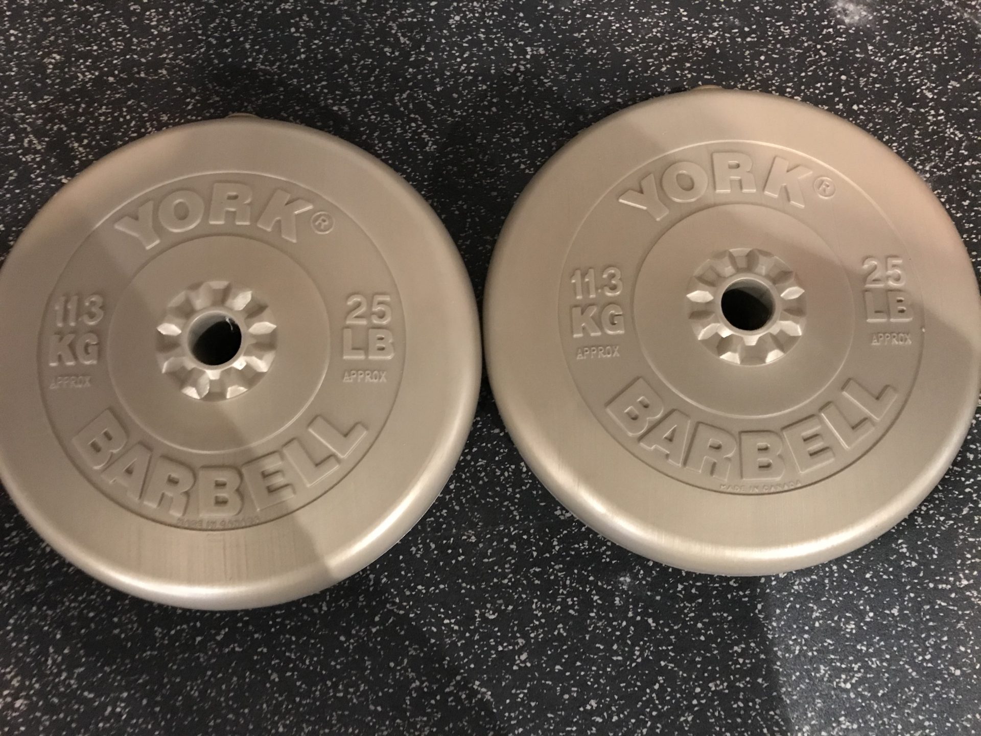 VINTAGE 10 Lb Golds Gym 2" Olympic Grip Weight Plate 