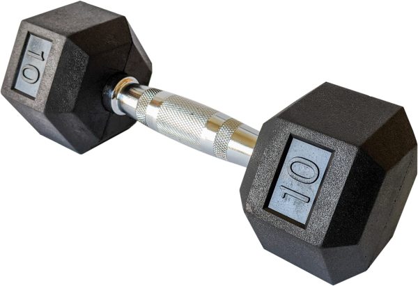 rubber hex dumbbell 10lbs